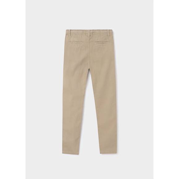 NEW MAYORAL boys linen pants in camel - Picture 2 of 3